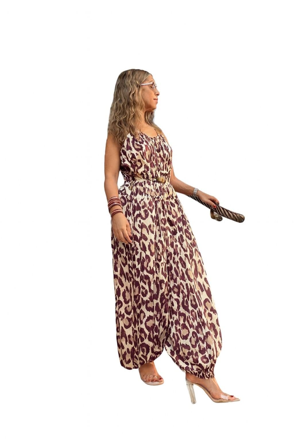 Maxi Jumpsuit Animal Print
