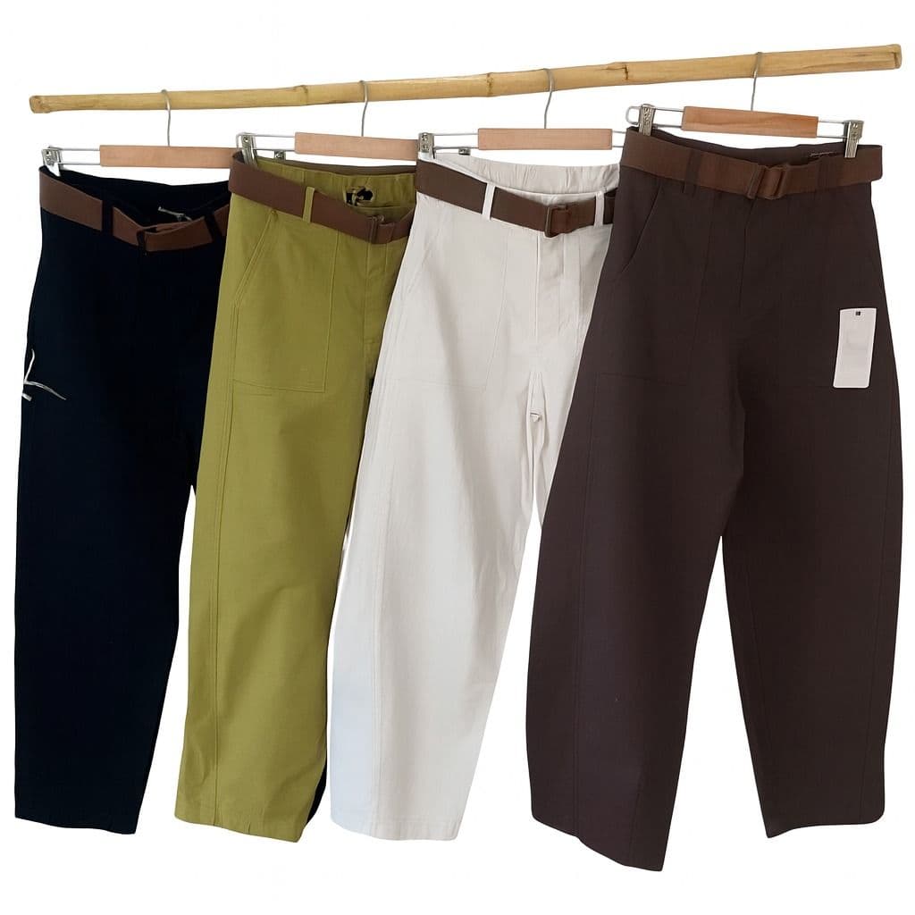 Pantalón Italiano Corte Capri con Cinturón – Tallas S a XL