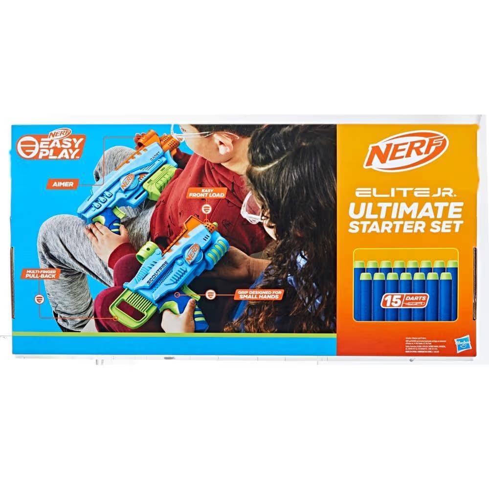 Nerf Elite Junior Ultimate Starter Set (Set de Inicio Definitivo), 2 Lanzadores, 15 Dardos Nerf Elite - Miniatura 3