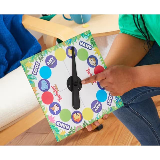 Juego Twister Junior, Tapete de Aventura Animal de 2 Caras, Juego para 2 a 4 Jugadores, Edades de 3 Años en Adelante - Miniatura 3
