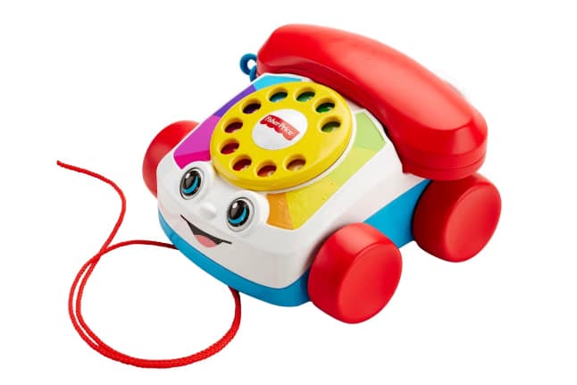 Juguete de Arrastre para Bebés y Niños Pequeños Teléfono Fisher-Price Chatter Telephone con Disco Giratorio - Miniatura 3