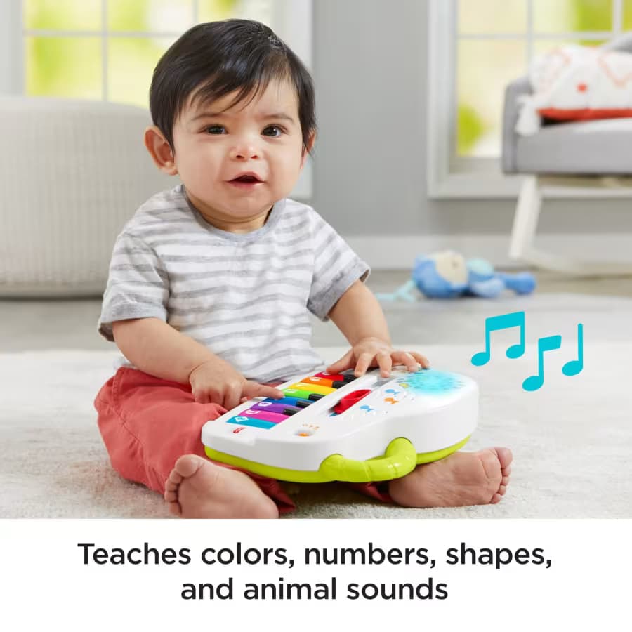 Juguete Interactivo Piano de Luces y Sonidos Divertidos Fisher-Price Laugh & Learn Silly Sounds para Bebés y Niños Pequeños