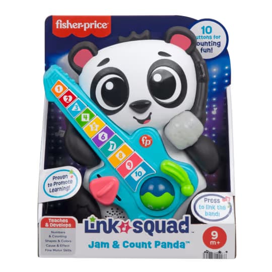 Juguete de Aprendizaje Panda Link Squad Jam & Count Fisher-Price con Música y Luces