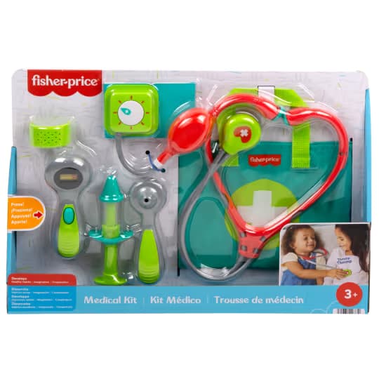Kit Médico Fisher-Price de 7 Piezas, Set de Juego de Simulación de Doctor para Preescolares de 3 Años en Adelante