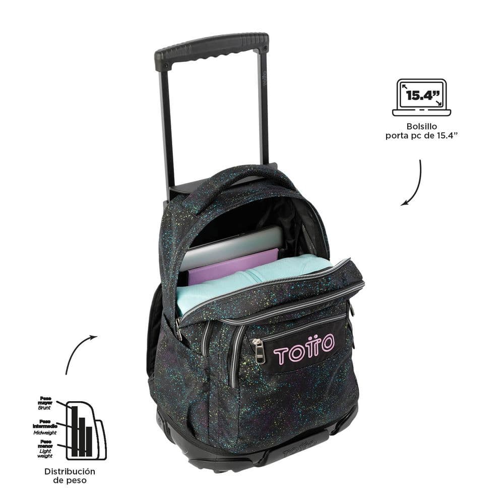 Morral Escolar con Ruedas Bómper Renglones - Miniatura 4