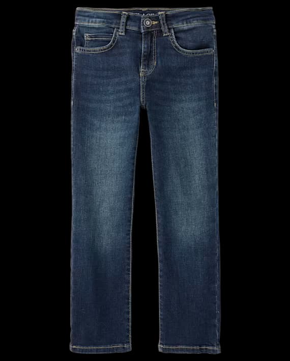The Children’s Place – Jeans Rectos para Niño – Azul – Tallas 5–18 - Miniatura 3