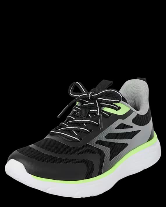 The Children’s Place Zapatillas Deportivas Ombre para Niño – Negras Tallas 6–11