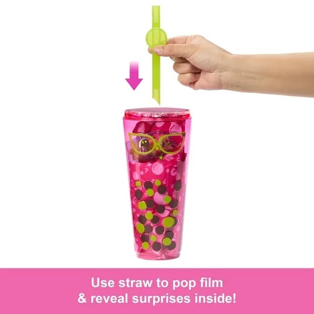 Muñeca y Accesorios Barbie Pop Reveal Berry Bliss Serie Té de Boba con 8 Sorpresas (Estilos Varían) - Miniatura 3