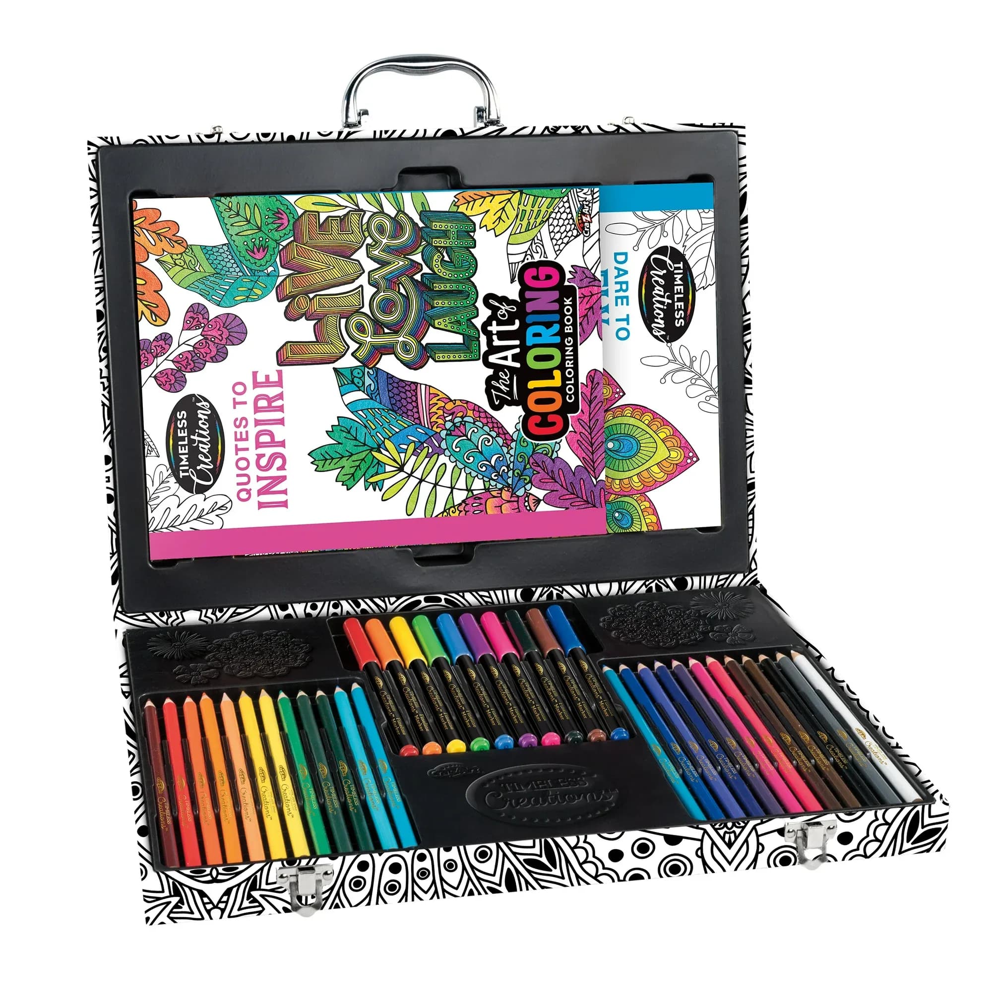 Cra-Z-Art Timeless Creations: Estudio de Colorear El Arte de Colorear, con Estuche, Edades 6+