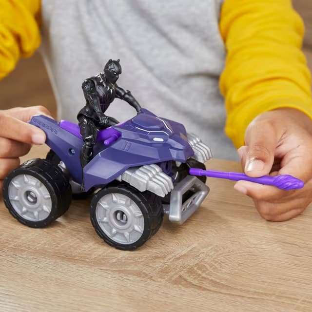 Set de Juego Coche ATV de Ataque de Garra de Black Panther Marvel Avengers Epic Hero Series - Miniatura 3