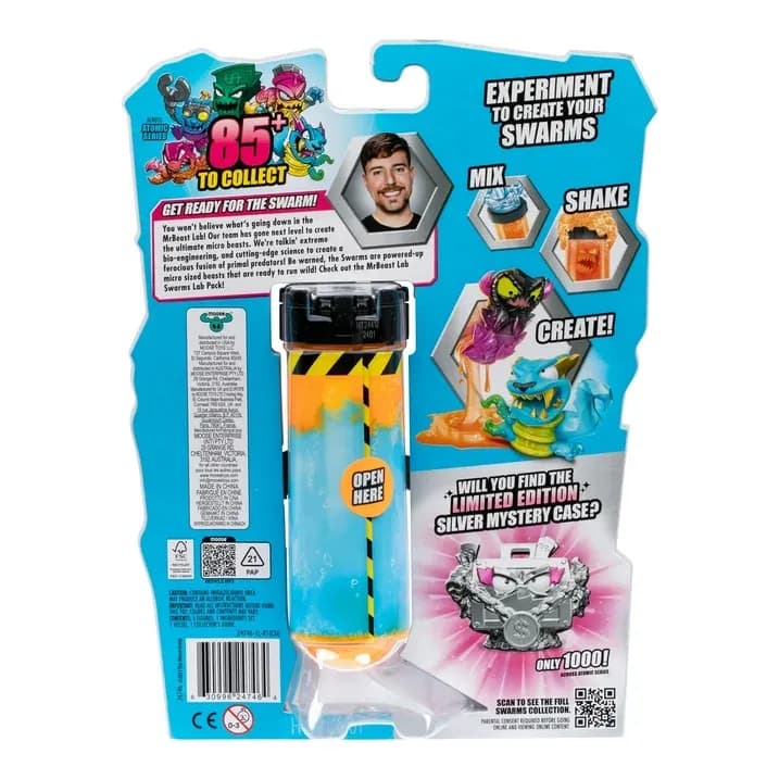 MrBeast Lab Swarms Serie Atómica Paquete de 5, Figuras de Acción Swarms de 2.5 cm, Más de 85 para Coleccionar, Edades 5+ - Miniatura 3