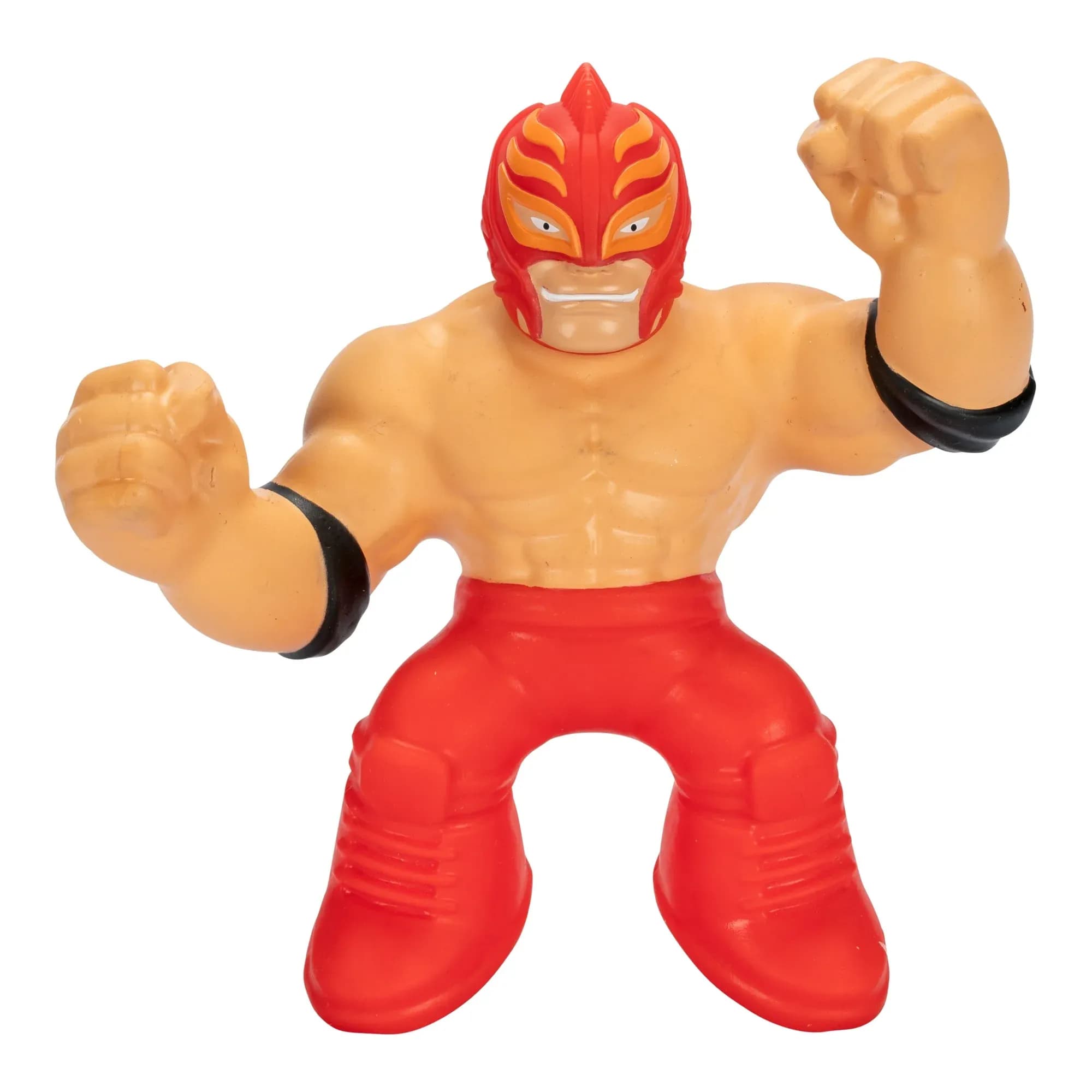 Figura Elástica Rey Mysterio Heroes of Goo Jit Zu WWE Stretchy Superstars, Edades 4+