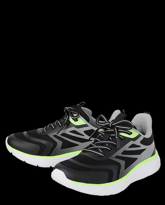 The Children’s Place – Zapatillas Running Ombre para Niño – Negras – Tallas 6–11