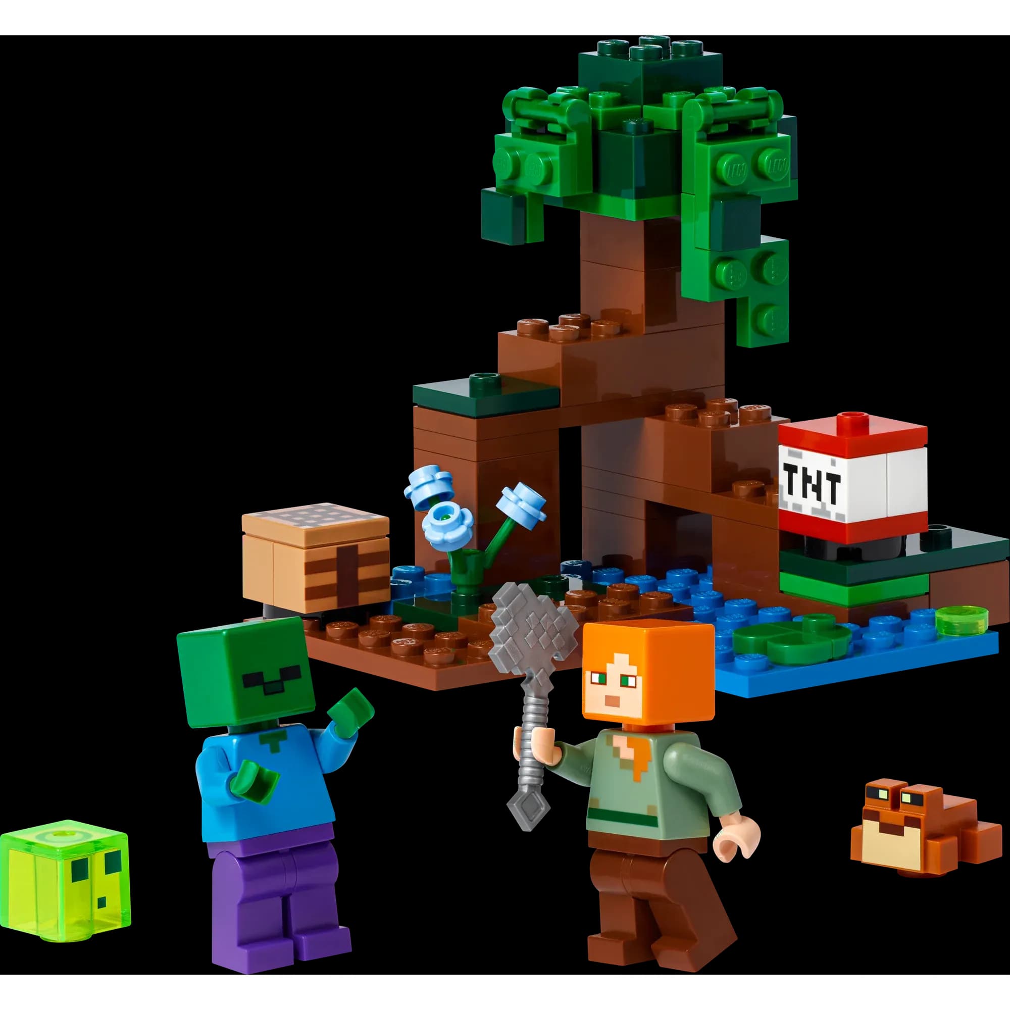 LEGO Minecraft La Aventura en el Pantano (21240), Juguete Creativo con Mesa de Creación, Manglar y Figura de Alex, Edades 7+ - Miniatura 3