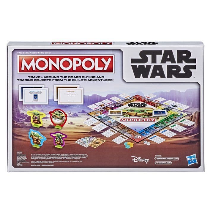 Monopoly: Star Wars The Child (El Niño), Juego de Mesa para Mayores de 8 Años, 2-4 Jugadores