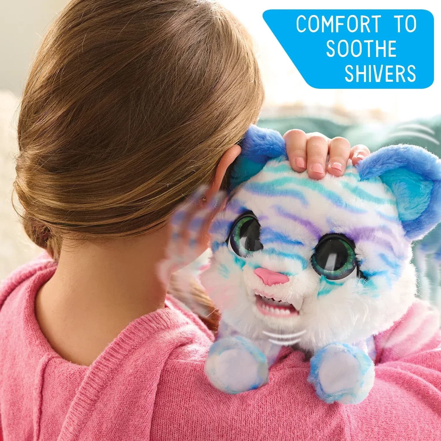 Mascota Interactiva furReal Lil Wilds North, La Gatita Dientes de Sable, Juguete de Felpa para Edades 4+ - Miniatura 3