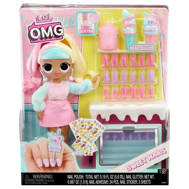Muñeca LOL Surprise OMG Sweet Nails Candylicious Sprinkles Shop, Edades 4+