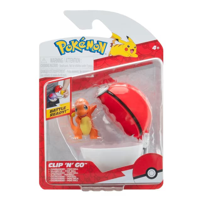 Pokémon Clip ‘N’ Go: Charmander y Poké Ball - ¡Llévalos Contigo!