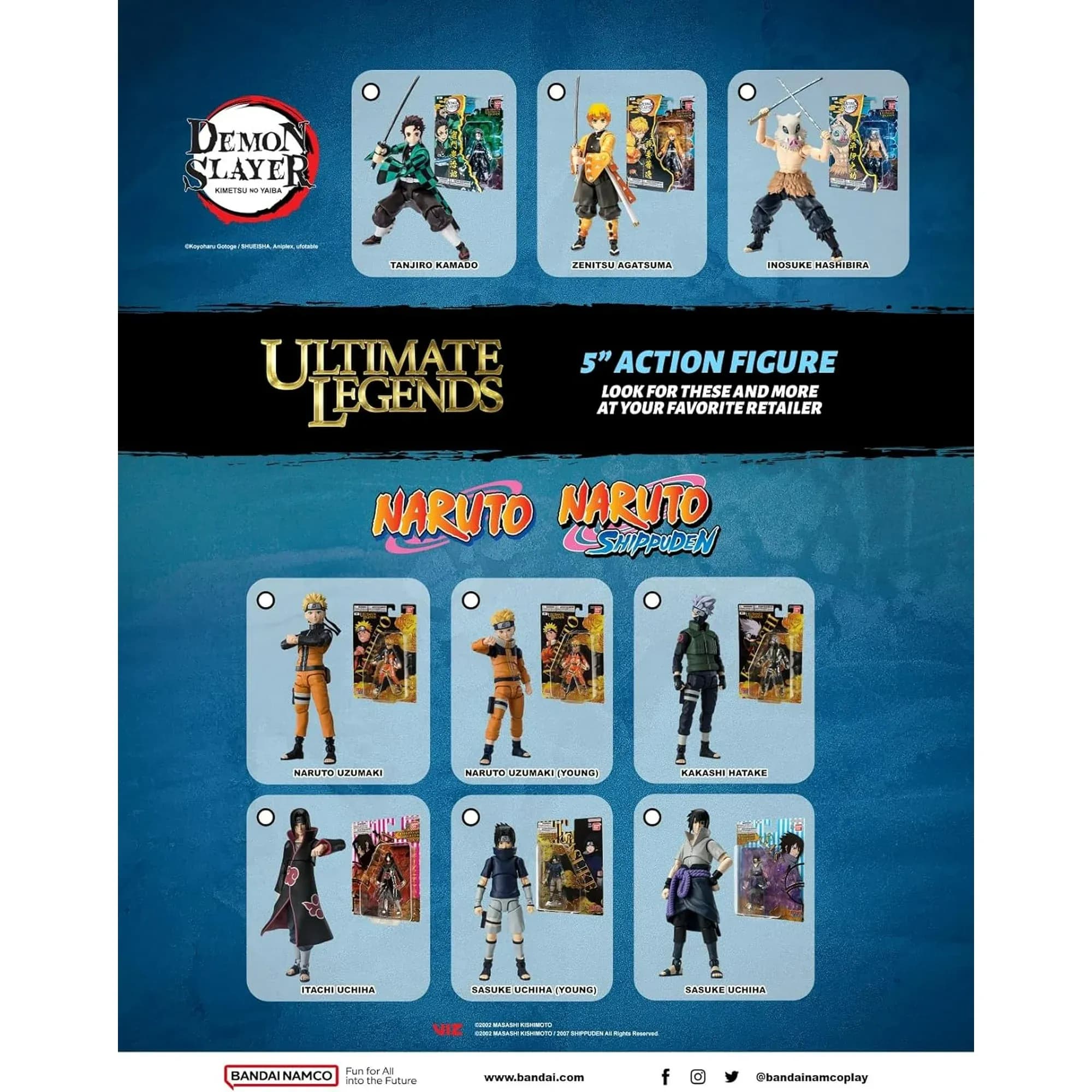 Figura de Acción Ultimate Legends - Naruto - Sasuke Uchiha (Adulto), 12.7 cm - Miniatura 3