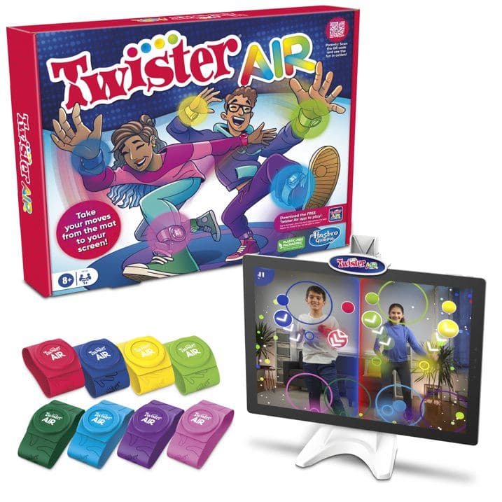 Juego Twister Air, Juego de Aplicación Twister con Realidad Aumentada (AR), Se Vincula a Dispositivos Inteligentes, Juegos Activos, Edades 8+