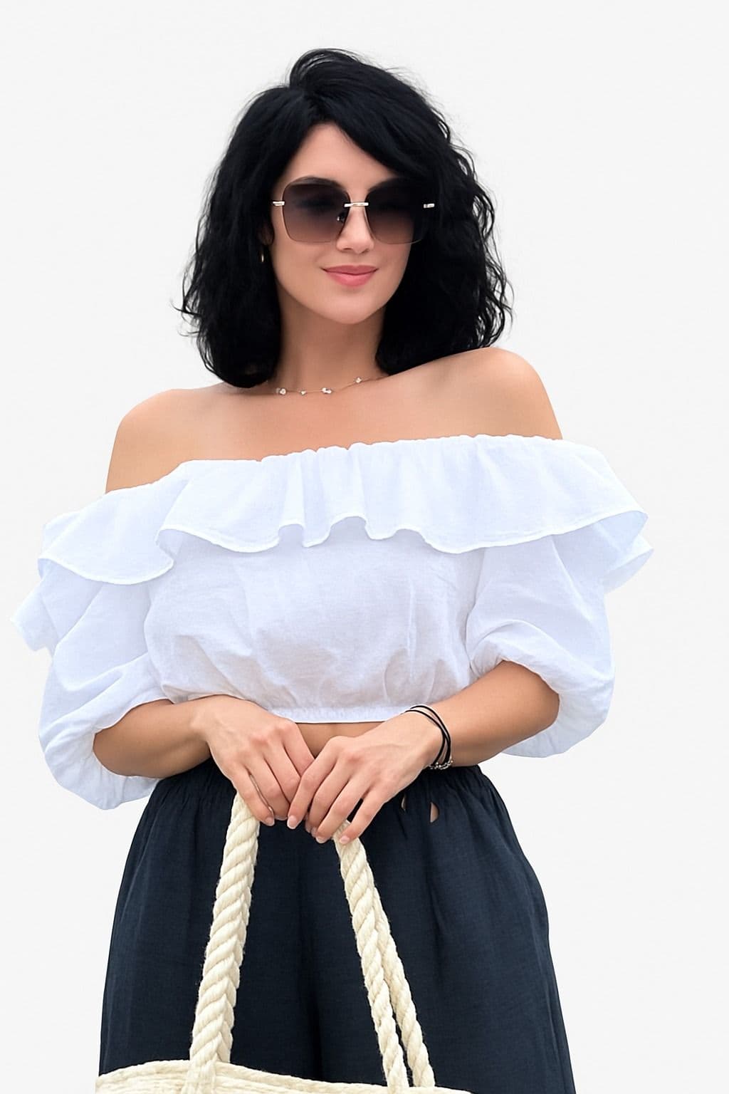 Blusa Italiana – Hombros Descubiertos