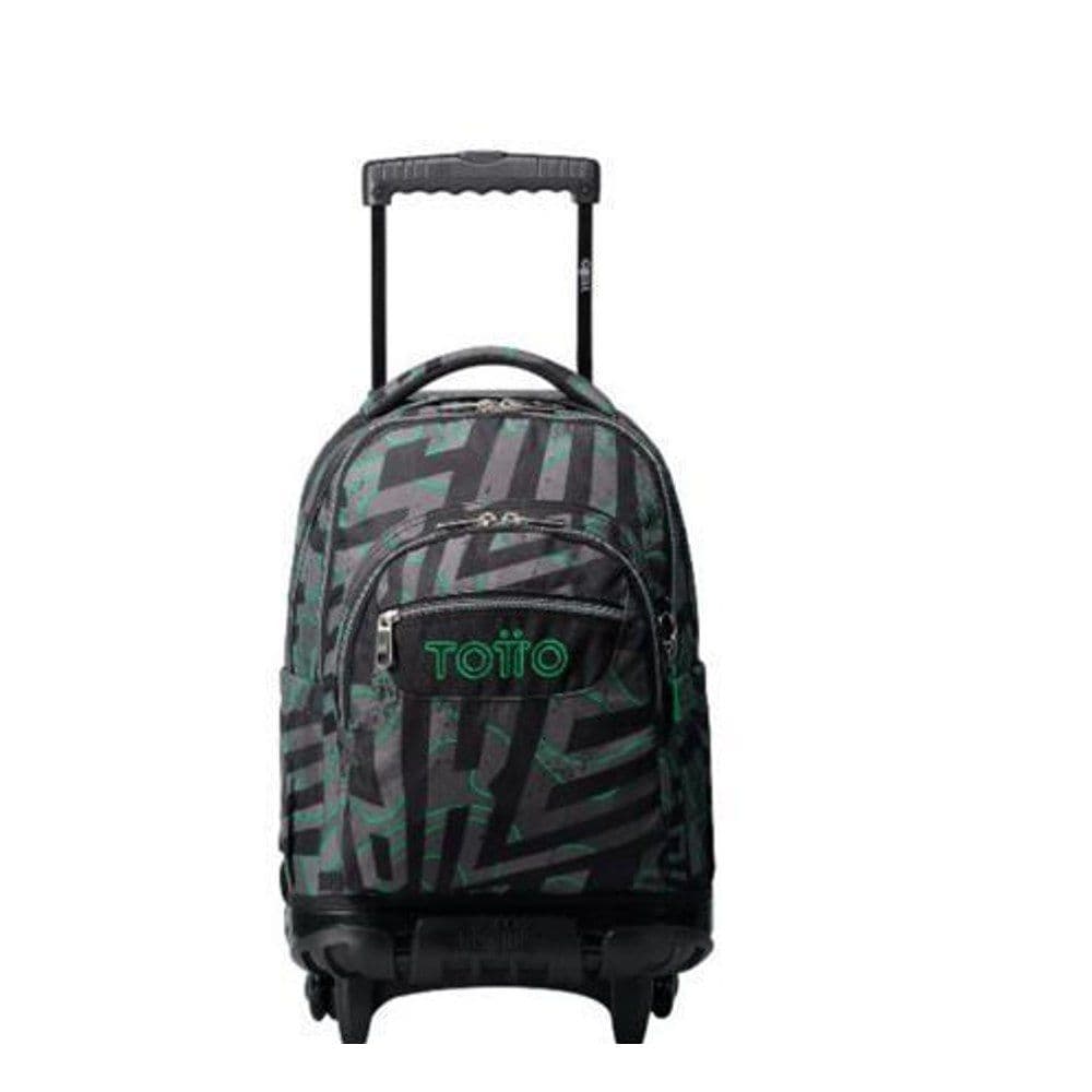 Morral Escolar con Ruedas Renglones - Verde