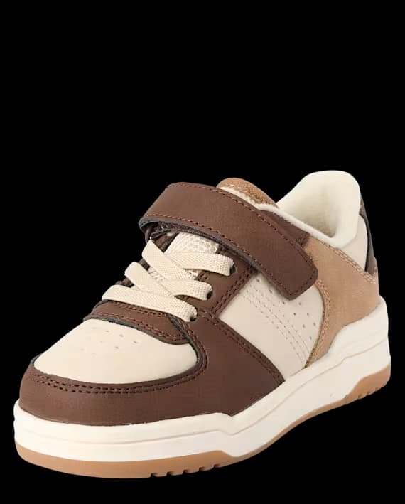 The Children’s Place – Zapatillas Low Top Colorblock para Niño Toddler – Marrones