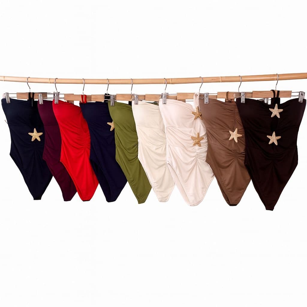 Bañador de Una Pieza con Estrella de Mar – Colores Variados