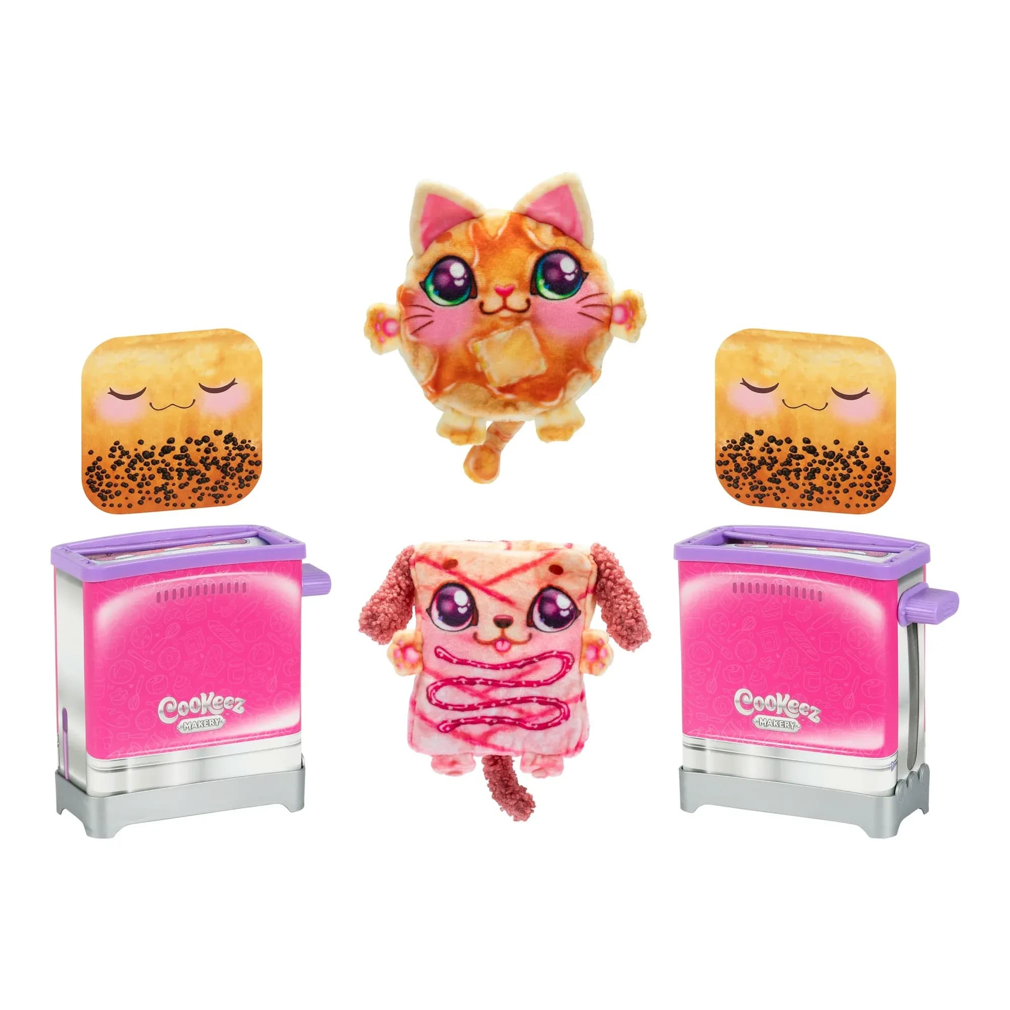 Pack de Felpa con Valor Tostador Cookeez Makery Toasty Treatz con Peluches Perfumados, Estilos Varían, Edades 5+