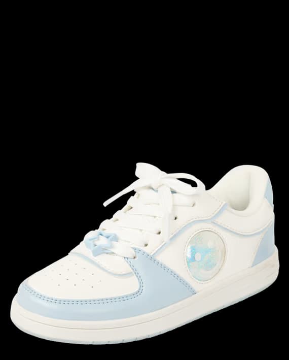 The Children’s Place – Zapatillas Low Top Shakey Happy Face para Niña – Azules – Tallas 6–11