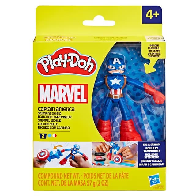 Set de Juego Escudo Estampador del Capitán América Play-Doh Marvel