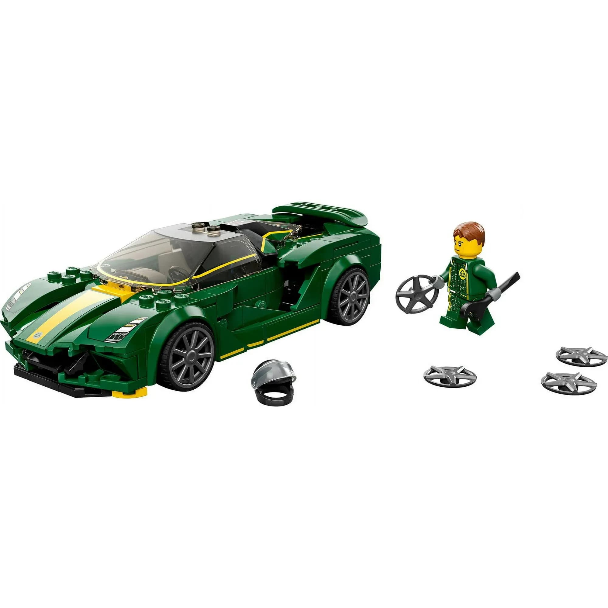 LEGO Speed Champions Lotus Evija (76907), Modelo de Coche de Carreras Coleccionable