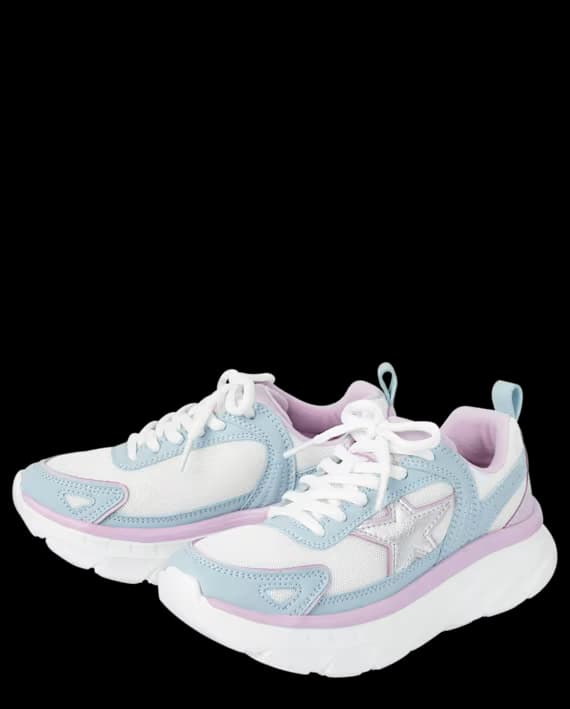 The Children’s Place – Zapatillas Running Colorblock con Estrella para Niña – Multicolor – Tallas 6–11