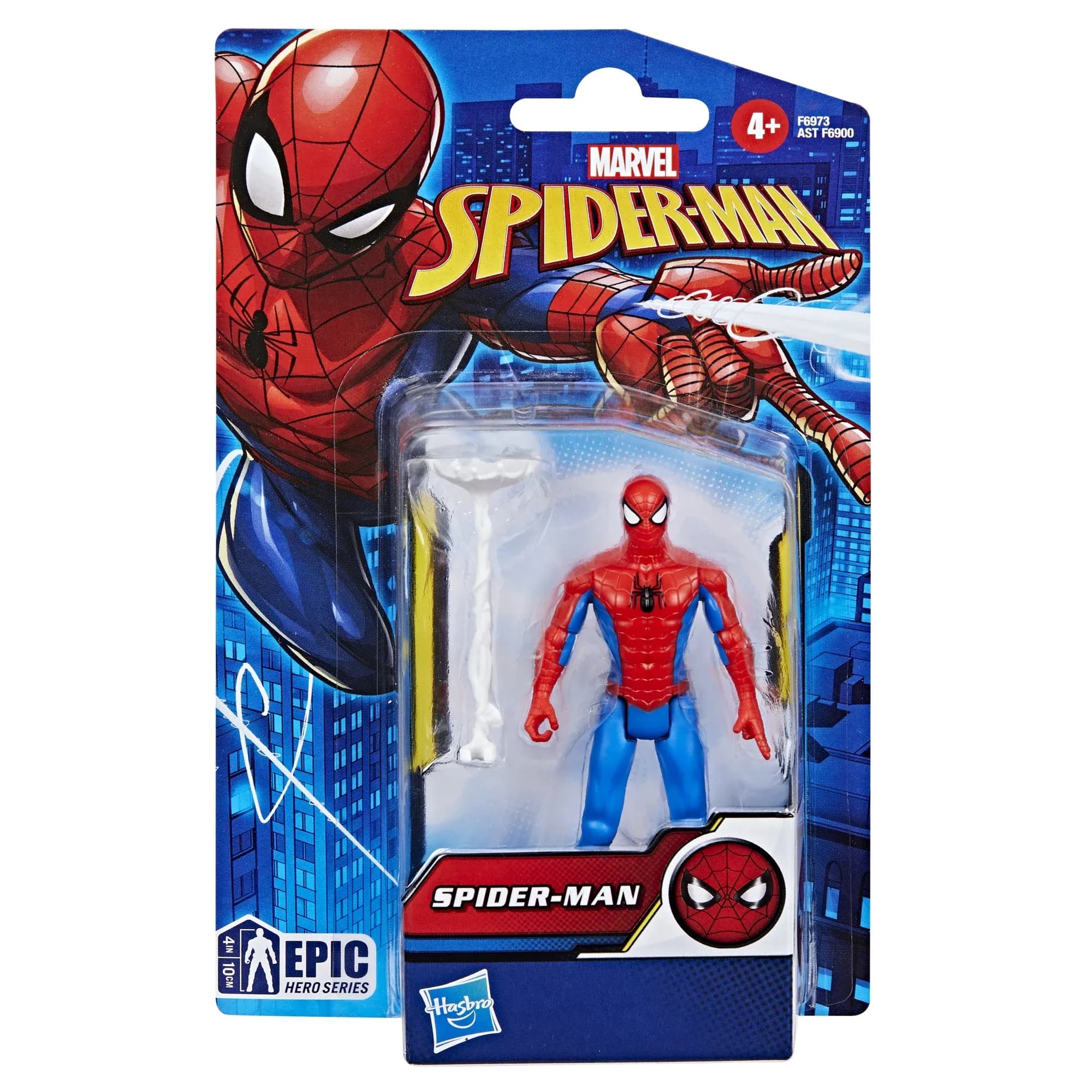 Figura de Acción Spider-Man Clásico Epic Hero Series Marvel con Accesorio (10 cm)