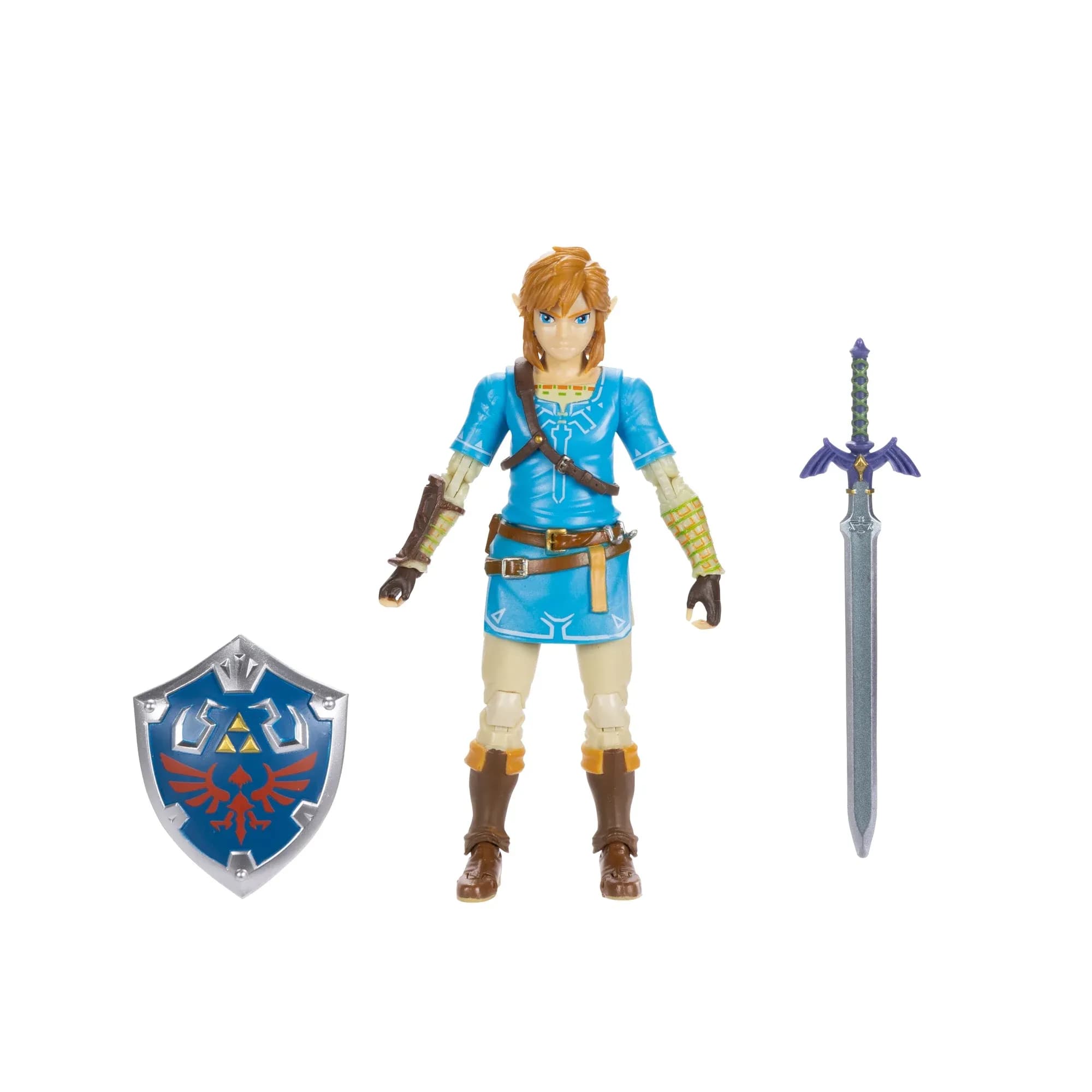 Figura de Acción Nintendo Link de 10 cm con Espada Maestra y Escudo